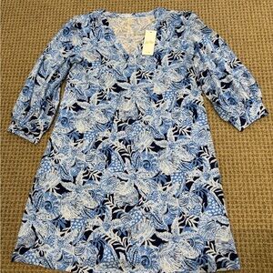 NEW Lilly Pulitzer Sz M Dress COASTAL CONSTELLATION BONAIRE BLUE with Tags